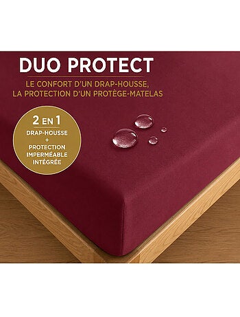 Drap housse - coton pur - 100 % coton 57 fils/cm²