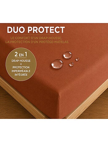 Drap housse - coton pur - 100 % coton 57 fils/cm²