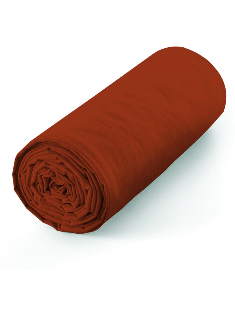 Drap housse - coton pur - 100 % coton 57 fils/cm² Rouge - Kiabi