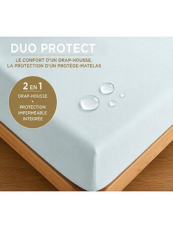 Drap housse - coton pur - 100 % coton 57 fils/cm²