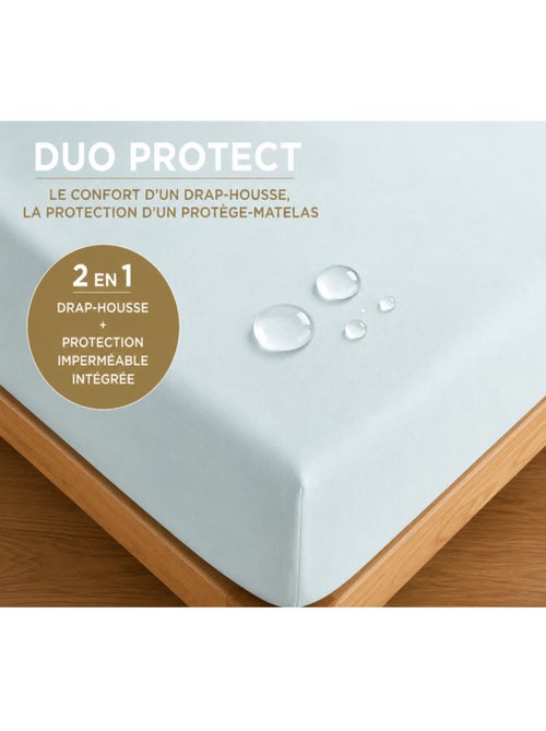 Drap housse - coton pur - 100 % coton 57 fils/cm² - Kiabi Drap housse - coton pur - 100 % coton 57 fils/cm² - Kiabi