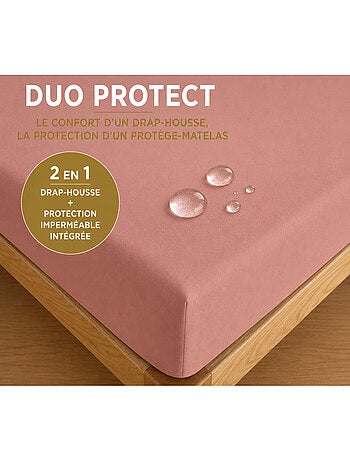 Drap housse - coton pur - 100 % coton 57 fils/cm²