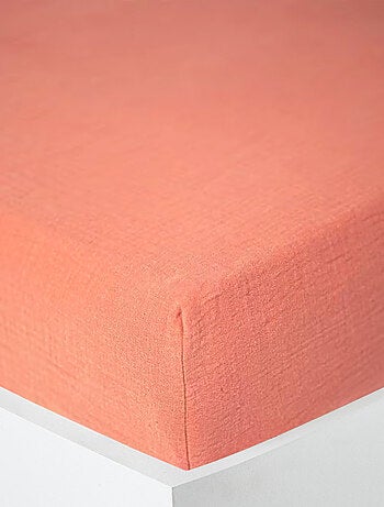 Drap housse - Coton Pur - 100% gaze de coton 125 gr/m²