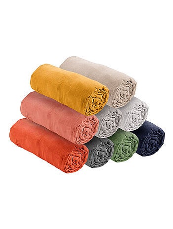 Drap housse - Coton Pur - 100% gaze de coton 125 gr/m²