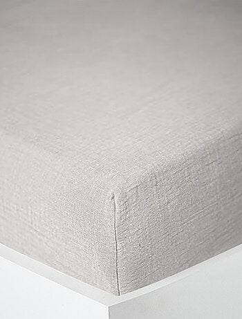 Drap housse - Coton Pur - 100% gaze de coton 125 gr/m²