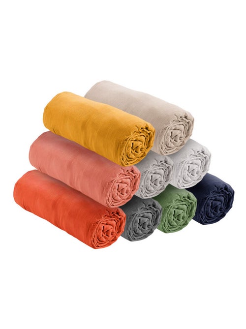 Drap housse - Coton Pur - 100% gaze de coton 125 gr/m² - Kiabi Drap housse - Coton Pur - 100% gaze de coton 125 gr/m² - Kiabi
