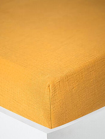Drap housse - Coton Pur - 100% gaze de coton 125 gr/m²