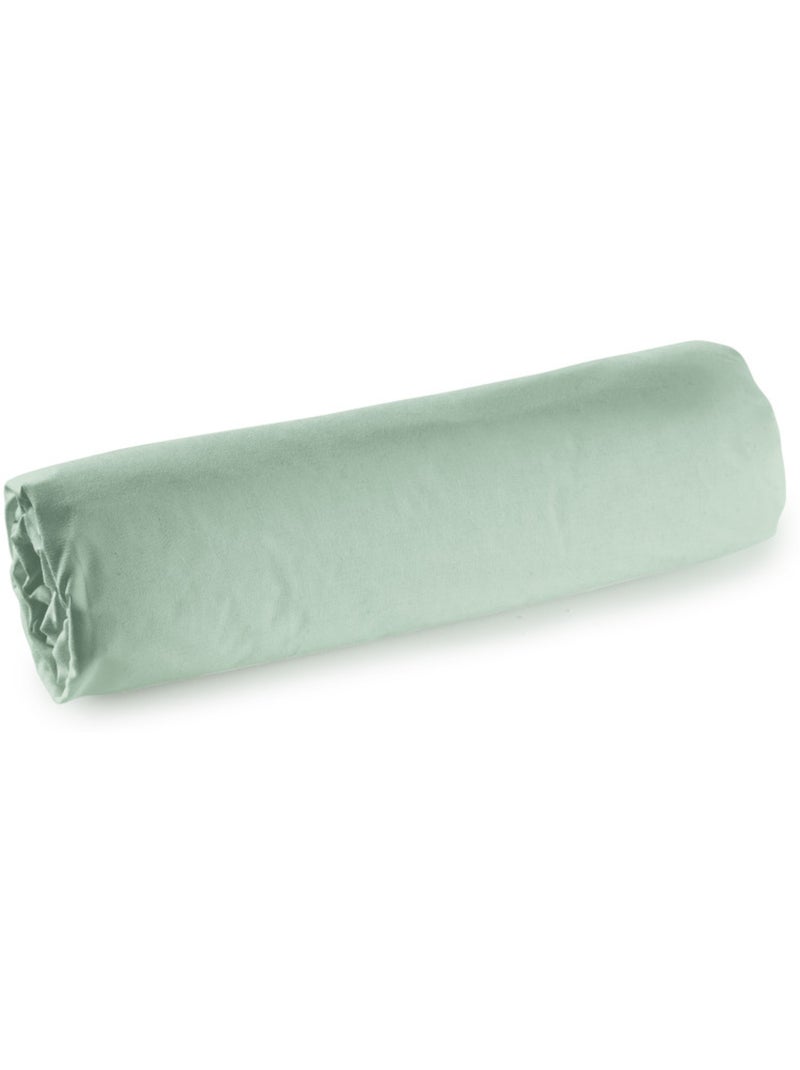 Drap housse - Coton Pur - 100% Percale de coton peigné Bleu céladon - Kiabi