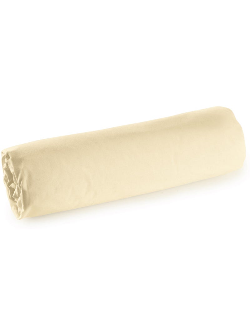 Drap housse - Coton Pur - 100% Percale de coton peigné Ivoire - Kiabi