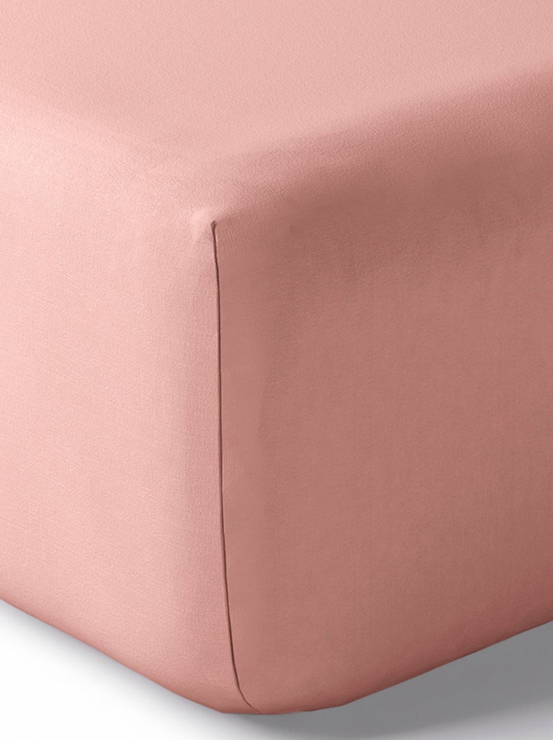 Drap housse - Coton Pur - 100% Percale de coton peigné Rose - Kiabi