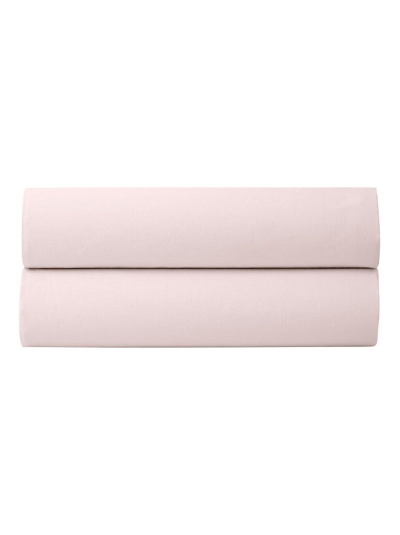 Drap housse - Coton Pur - 100% Percale de coton peigné Rose - Kiabi