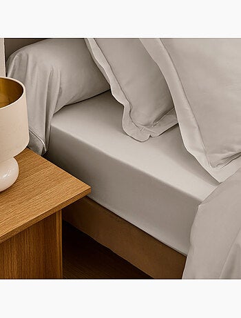 Drap-housse – Satin de coton 120 fils/cm² – Bonnet 30 cm