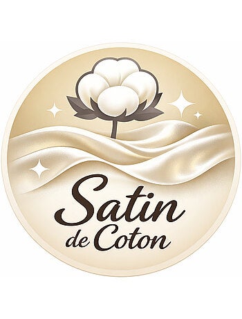Drap housse - Coton Pur - 100% Satin de coton Peigné" / 120 fils/cm²