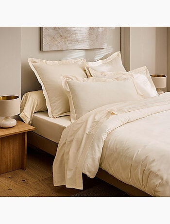Drap housse - Coton Pur - 100% Satin de coton Peigné" / 120 fils/cm²