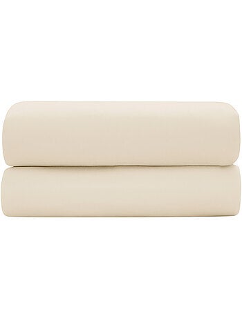 Drap housse - Coton Pur - 100% Satin de coton Peigné" / 120 fils/cm²