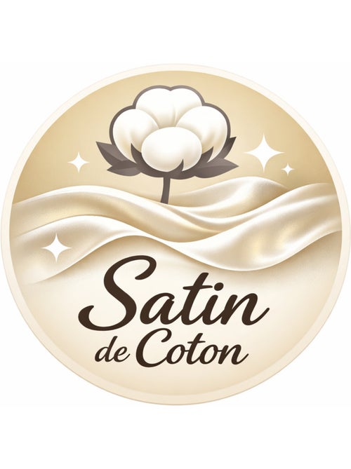 Drap housse - Coton Pur - 100% Satin de coton Peigné" / 120 fils/cm² - Kiabi Drap housse - Coton Pur - 100% Satin de coton Peigné" / 120 fils/cm² - Kiabi