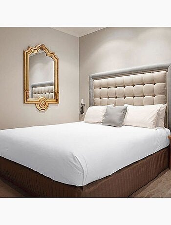 Drap housse - l22g - 180 x 200 cm - 100% coton - bonnet 30 cm - lot de 3