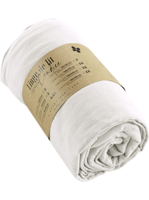 Drap housse - L'effet papillon - 100% Coton - Kiabi