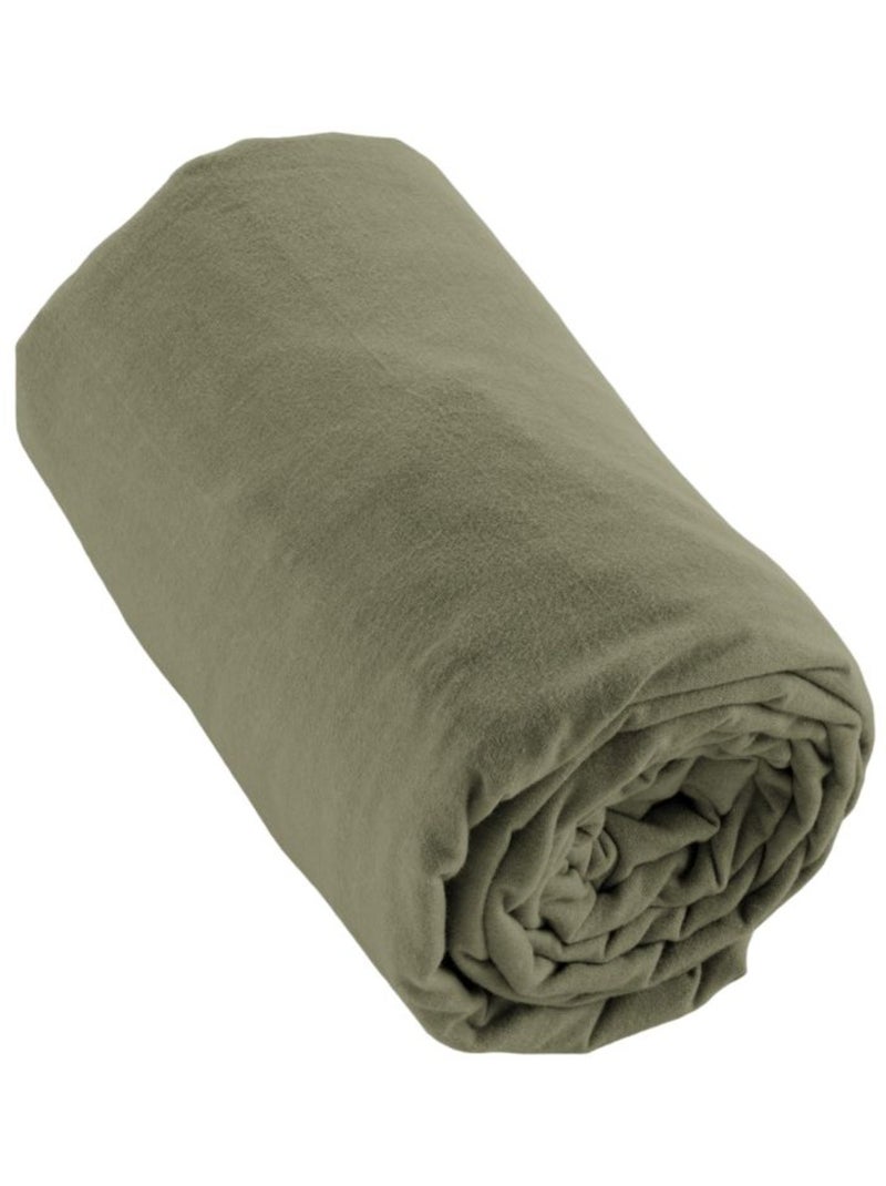 Drap housse - L'effet papillon - 100% Coton Vert - Kiabi