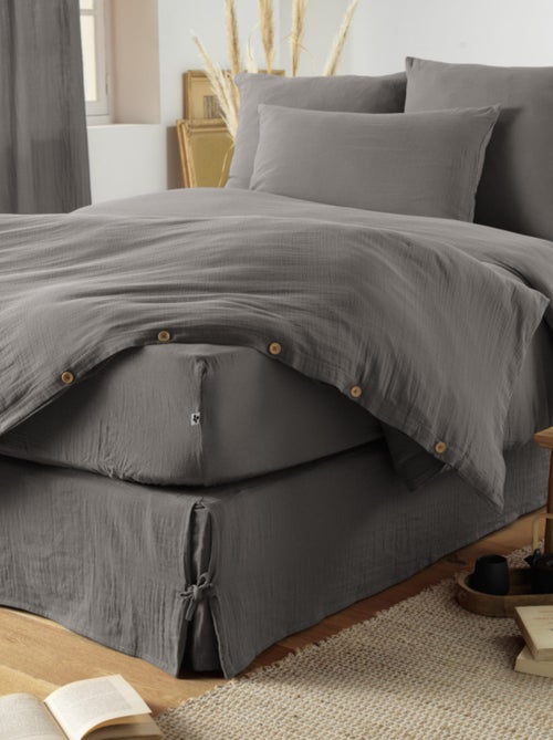 Drap housse - L'effet papillon - 100% gaze de coton 125 gr/m² - Kiabi Drap housse - L'effet papillon - 100% gaze de coton 125 gr/m² - Kiabi