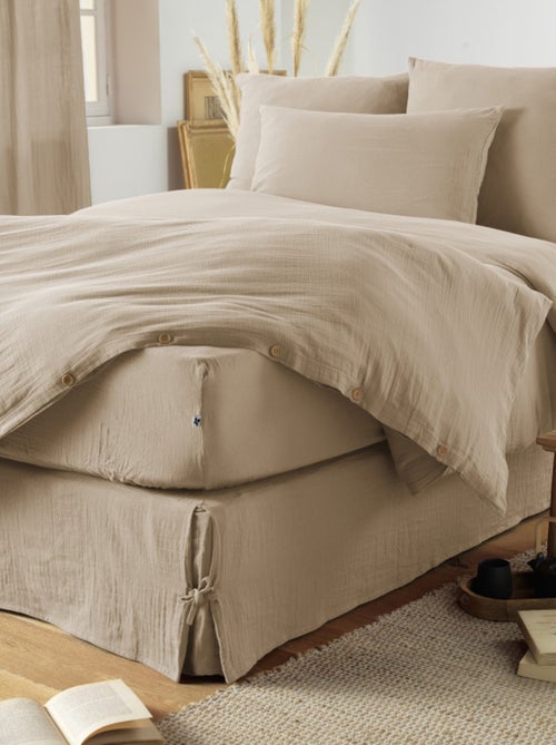 Drap housse - L'effet papillon - 100% gaze de coton 125 gr/m² - Kiabi