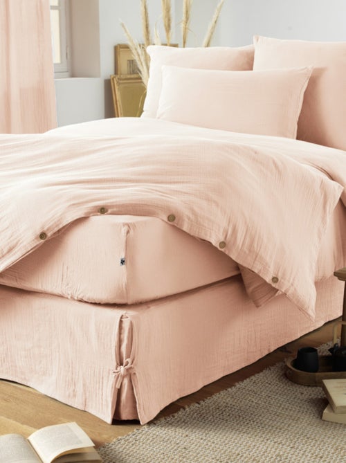 Drap housse - L'effet papillon - 100% gaze de coton 125 gr/m² - Kiabi Drap housse - L'effet papillon - 100% gaze de coton 125 gr/m² - Kiabi