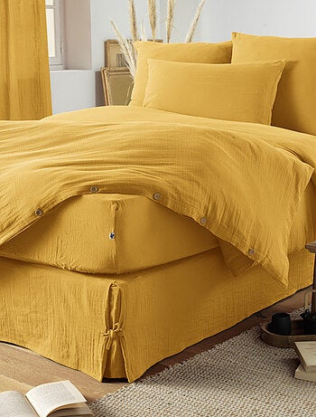 Drap housse - L'effet papillon - 100% gaze de coton 125 gr/m²