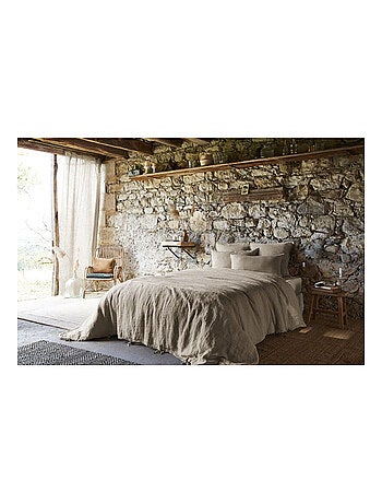 Drap housse - L'effet papillon - 100% Lin lavé