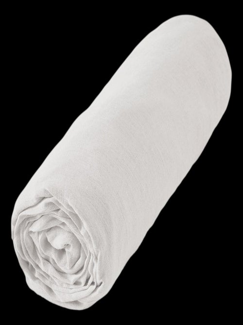Drap housse - L'effet papillon - 100% Lin lavé - Kiabi Drap housse - L'effet papillon - 100% Lin lavé - Kiabi