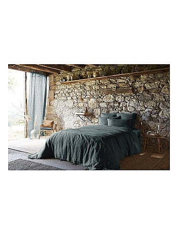 Drap housse - L'effet papillon - 100% Lin lavé