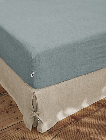 Drap housse - L'effet papillon - 100% Lin lavé