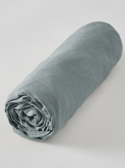 Drap housse - L'effet papillon - 100% Lin lavé - Kiabi Drap housse - L'effet papillon - 100% Lin lavé - Kiabi