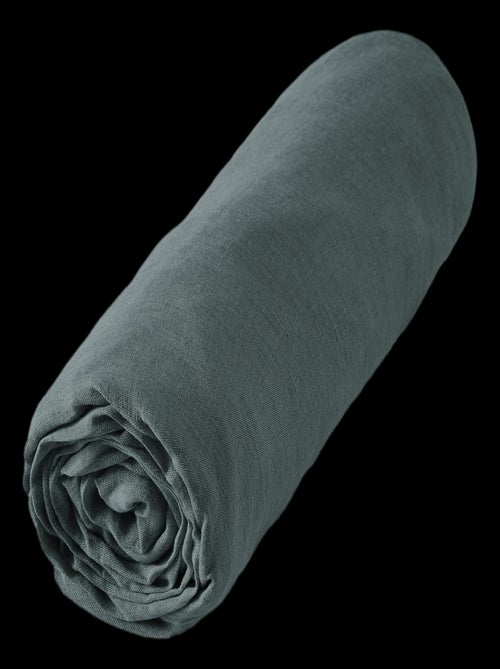 Drap housse - L'effet papillon - 100% Lin lavé - Kiabi Drap housse - L'effet papillon - 100% Lin lavé - Kiabi