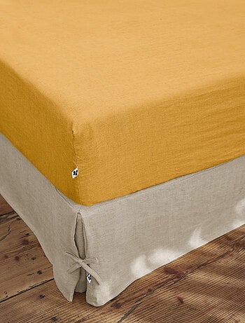 Drap housse - L'effet papillon - 100% Lin lavé