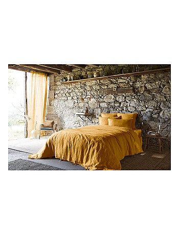 Drap housse - L'effet papillon - 100% Lin lavé