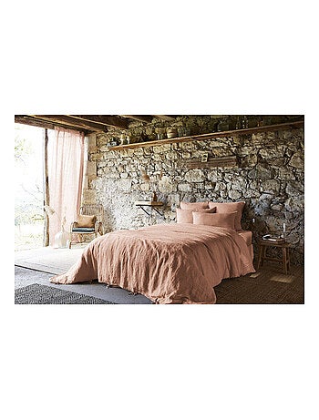 Drap housse - L'effet papillon - 100% Lin lavé