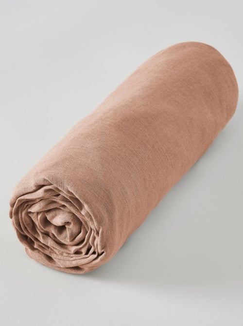 Drap housse - L'effet papillon - 100% Lin lavé - Kiabi Drap housse - L'effet papillon - 100% Lin lavé - Kiabi