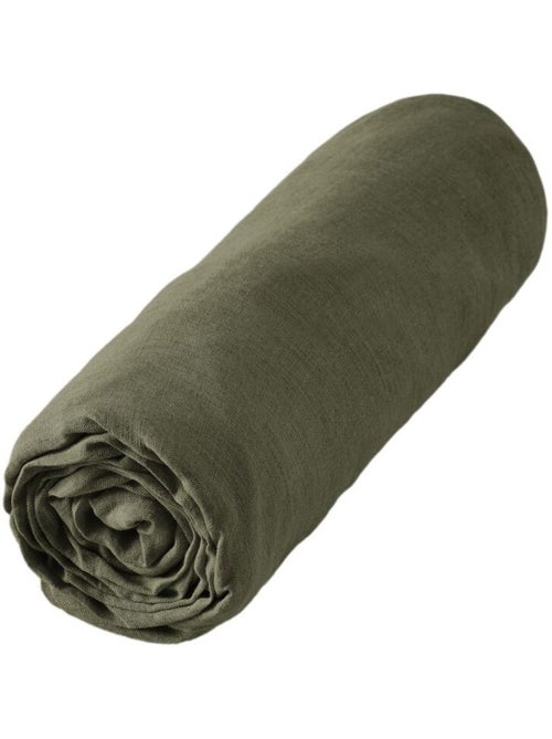 Drap housse - L'effet papillon - 100% Lin lavé - Kiabi Drap housse - L'effet papillon - 100% Lin lavé - Kiabi