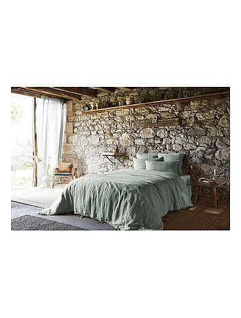 Drap housse - L'effet papillon - 100% Lin lavé