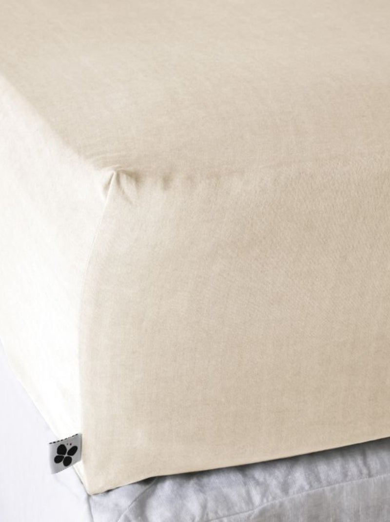 Drap housse - L'effet papillon - 100% Lyocell (Tencel lavé ) Gris - Kiabi