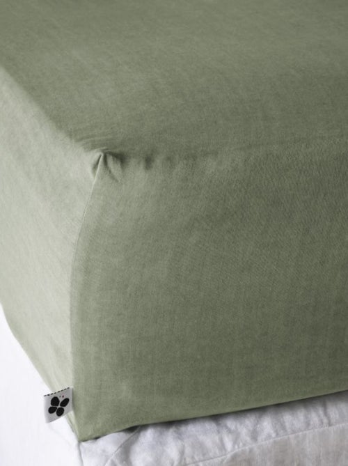 Drap housse - L'effet papillon - 100% Lyocell (Tencel lavé ) - Kiabi
