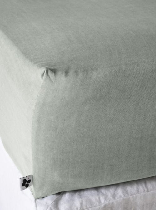Drap housse - L'effet papillon - 100% Lyocell (Tencel lavé ) - Kiabi