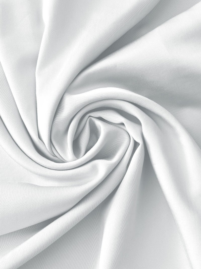 Drap housse - L'effet papillon - 100% Viscose de bambou 120 fils/cm² Blanc Perlé - Kiabi