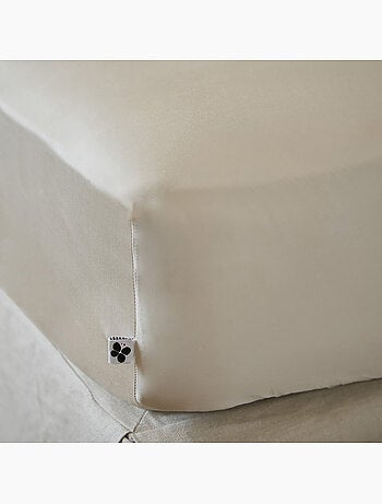 Drap housse - Satin de bambou - Bonnet 30 cm - Salomé