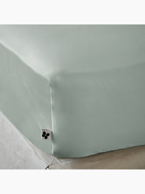 Drap housse - Satin de bambou - Bonnet 30 cm - Salomé - Kiabi