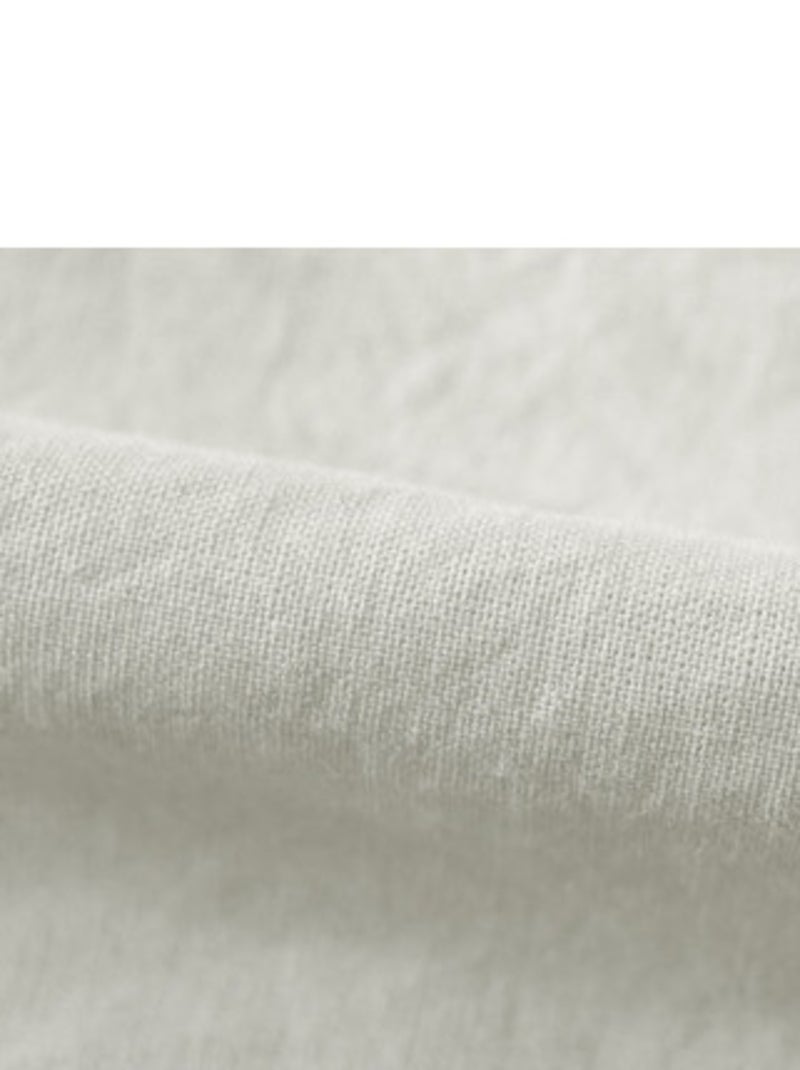 Drap housse - Vent du Sud - 100 % coton lavé 63 fils/cm² Blanc - Kiabi