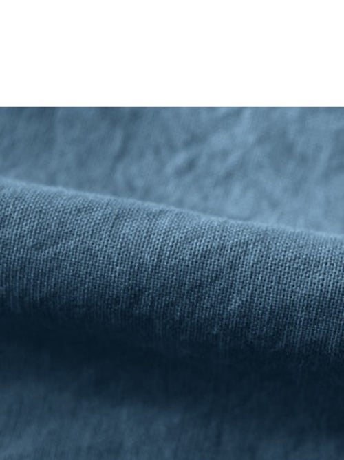 Drap housse - Vent du Sud - 100 % coton lavé 63 fils/cm² - Kiabi