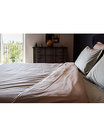 Drap housse - Vent du Sud - 100% Percale de coton peigné