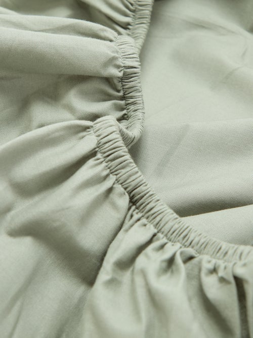 Drap housse 1 personne 90 x 190 en coton - Kiabi Drap housse 1 personne 90 x 190 en coton - Kiabi