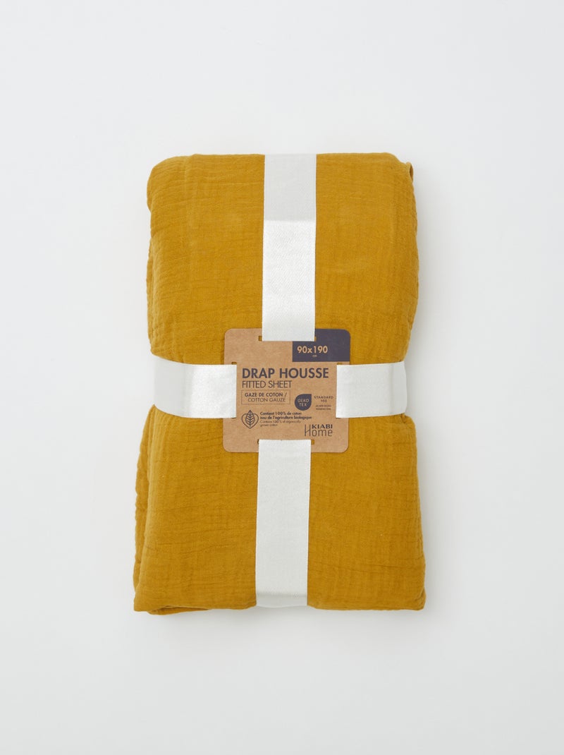 Drap Housse Gaze De Coton 90x190